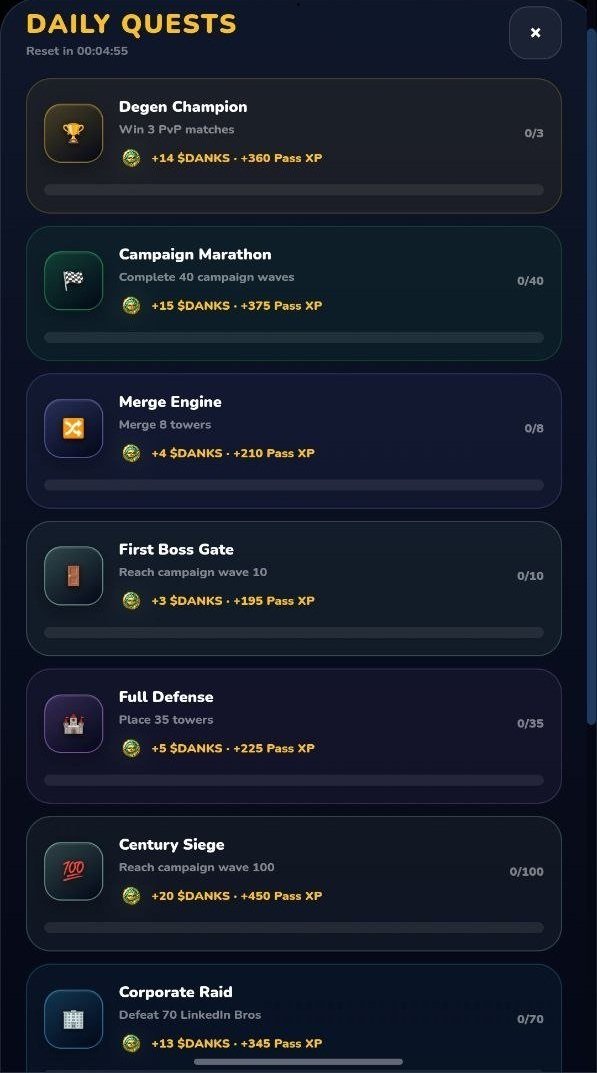 Daily quests